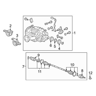 Acura OE - Rear Suspension - Axle & Differential (AWD)