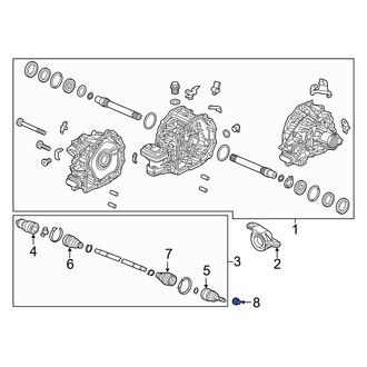 Acura OE - Rear CV Joint Nut
