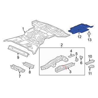 Acura OE - Rear Floor Pan Splash Shield