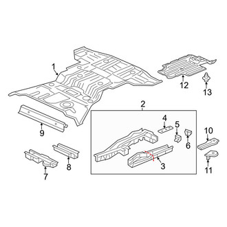 Acura OE - Rear Body & Floor - Exterior Trim (3.5L)