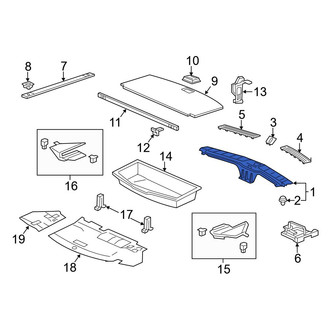 Acura OE - Rear Rear Body Panel Trim Panel