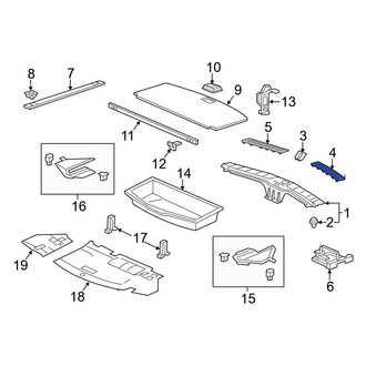 Acura OE - Rear Right Liftgate Trim Scuff Plate