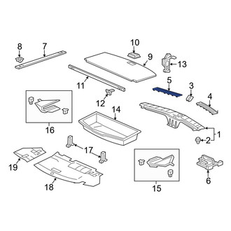 Acura OE - Rear Left Liftgate Trim Scuff Plate