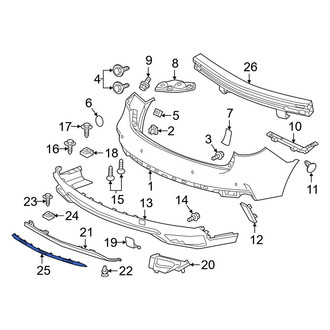 Acura OE - Rear Bumper Trim