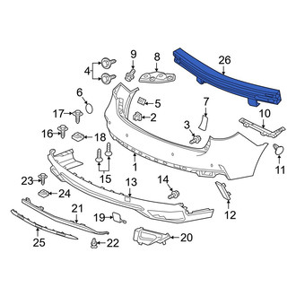 Acura OE - Rear Bumper Impact Bar
