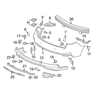 Acura OE - Rear Bumper - Bumper & Components