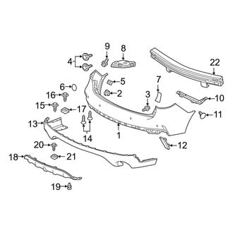 Acura OE - Rear Bumper - Bumper & Components