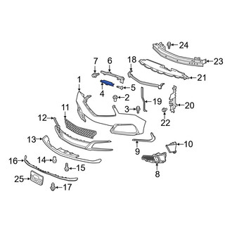 Acura OE - Right Bumper Cover Spacer