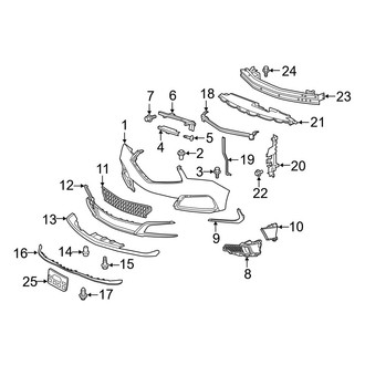 Acura OE - Front Bumper - Bumper & Components