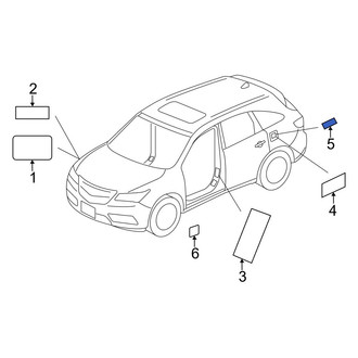 Acura OE - Fuel Information Label