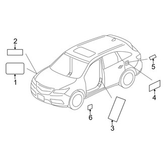 Acura OE - Information Labels - Labels