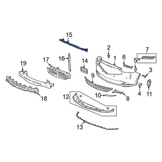 Acura OE - Front Bumper Cover Reinforcement