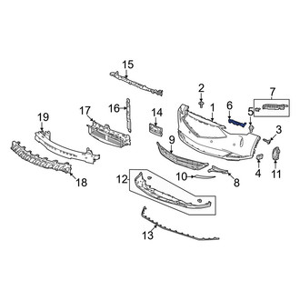 Acura OE - Left Bumper Cover Spacer