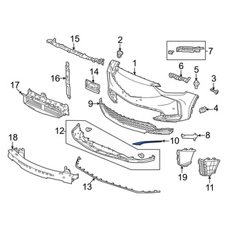 Acura OE - Front Left Bumper Trim