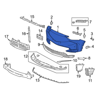 Acura OE - Front Bumper Cover