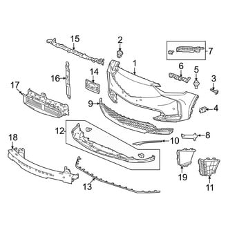 Acura OE - Front Bumper & Grille - Bumper & Components (Base / SH-AWD)