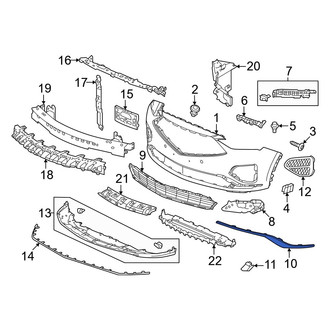 Acura OE - Front Right Bumper Trim
