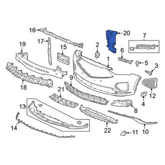 Acura OE - Front Left Radiator Support Air Duct