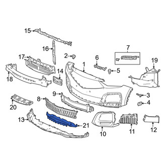Acura OE - Front Lower Bumper Guide