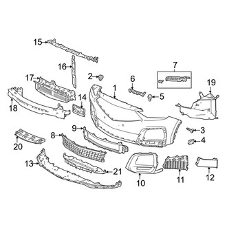 Acura OE - Front Bumper & Grille - Bumper & Components