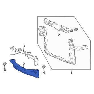 Acura OE - Front Lower Radiator Support Air Deflector