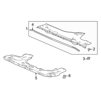 Acura OE - Radiator Support - Splash Shields