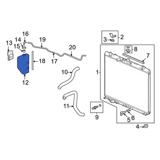 Acura OE - Engine Coolant Reservoir