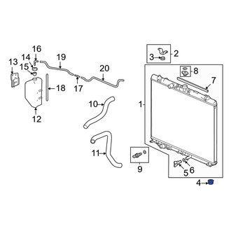 Acura OE - Lower Radiator Insulator