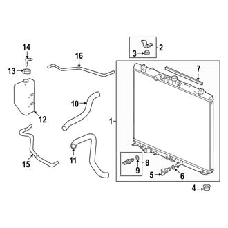 Acura OE - Cooling - Radiator & Components (Main), (3.0L)