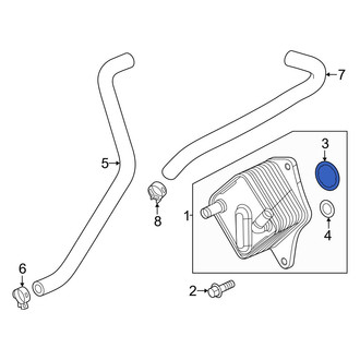 Acura OE - Automatic Transmission Oil Cooler O-Ring