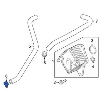 Acura OE - Transmission Oil Cooler Line Clamp