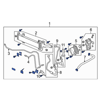 Acura OE - Automatic Transmission Oil Cooler Assembly