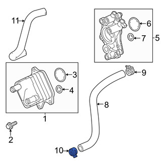 Acura OE - Transmission Oil Cooler Line Clamp
