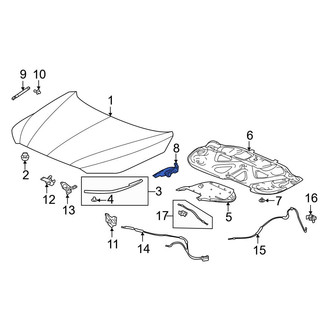 Acura OE - Front Right Hood Hinge