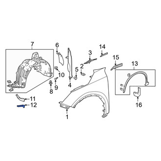 Acura OE - Front Right Stone Guard