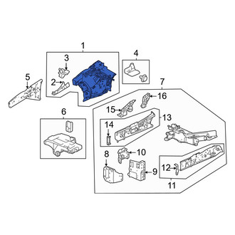 Acura OE - Front Left Fender Apron Assembly