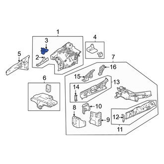 Acura OE - Front Left Fender Bracket