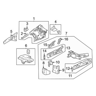 Acura OE - Fender - Structural Components & Rails