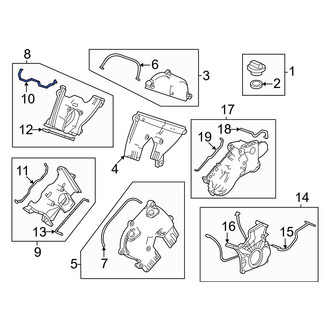 Acura OE - Left Upper Engine Timing Cover Gasket