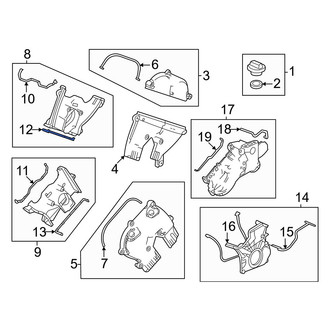 Acura OE - Left Upper Engine Timing Cover Gasket
