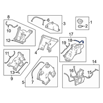 Acura OE - Right Upper Engine Timing Cover Gasket