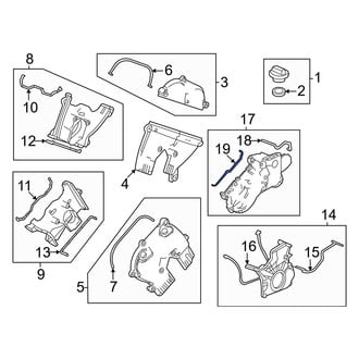 Acura OE - Center Engine Timing Cover Gasket