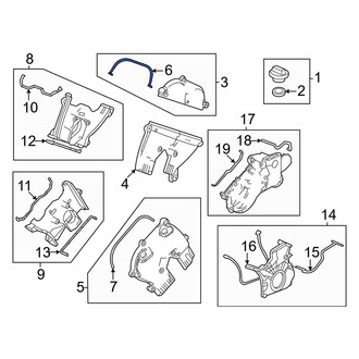 Acura OE - Left Upper Engine Timing Cover Gasket