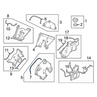 Acura OE - Left Upper Engine Timing Cover Gasket