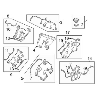 Acura OE - Engine / Transaxle - Valve & Timing Covers (3.0L)