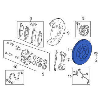 Acura OE - Front Disc Brake Rotor