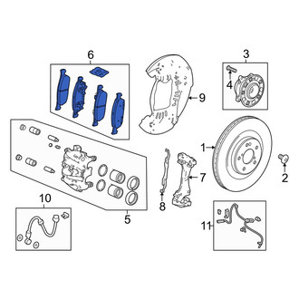 Acura OE - Front Disc Brake Pad Set