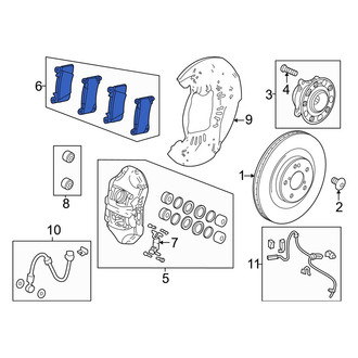 Acura OE - Front Disc Brake Pad Set