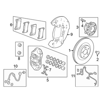 Acura OE - Front Suspension - Brake Components (Type S)