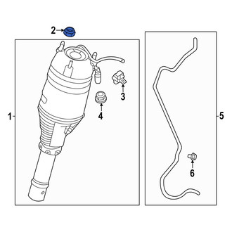 Acura OE - Front Lower Suspension Strut Mount Nut